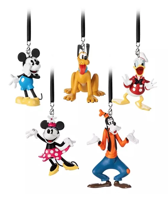 Disney Ornament Set - Mickey Mouse And Friends Figural 3 Disney Ornament Set - Mickey Mouse And Friends Figural