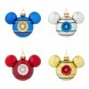 Disney Mickey Ears Ornament Set - Mickey Mouse Icon Indents - Set Of 4 -Christmas Items shop sc11726
