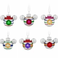 Disney Mickey Ears Ornament Set - Mickey Mouse Icon Indents - Mini
