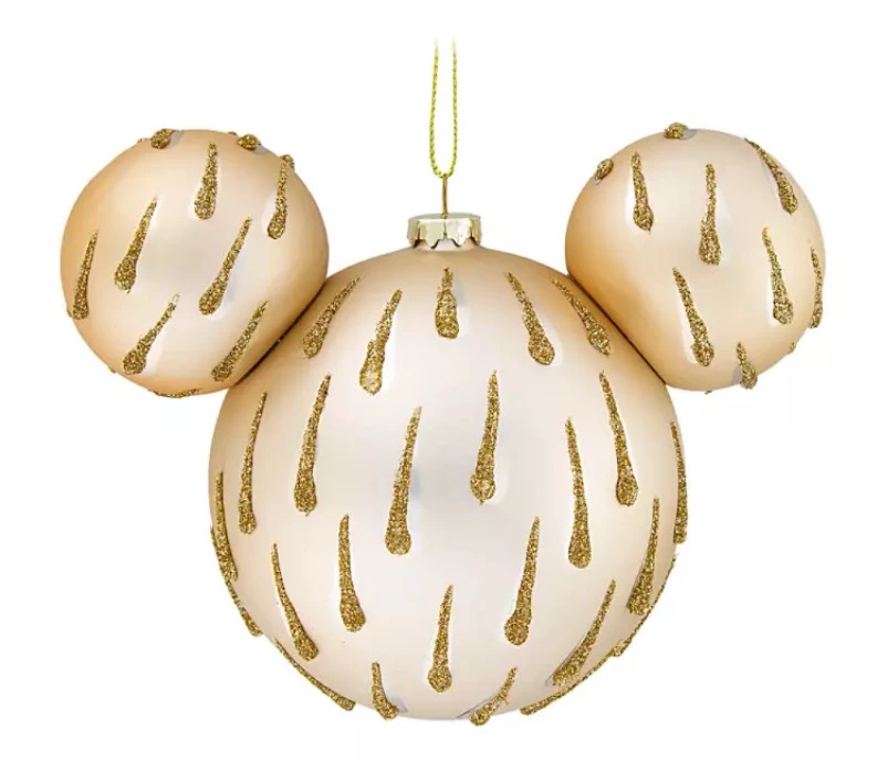 Disney Mickey Ears Icon Ornament - Mickey Mouse Icon - Gold Drops 3 Disney Mickey Ears Icon Ornament - Mickey Mouse Icon - Gold Drops