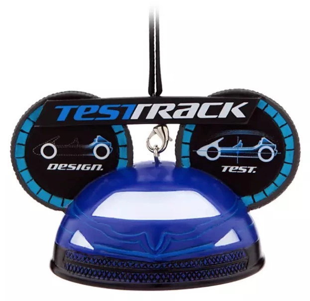 Disney Ear Hat Ornament - Test Track - Light-Up 3 Disney Ear Hat Ornament - Test Track - Light-Up