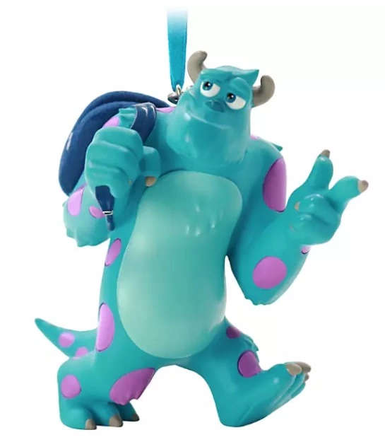 Disney Figural Ornament - Sulley With Backpack - Monsters University 3 Disney Figural Ornament - Sulley With Backpack - Monsters University