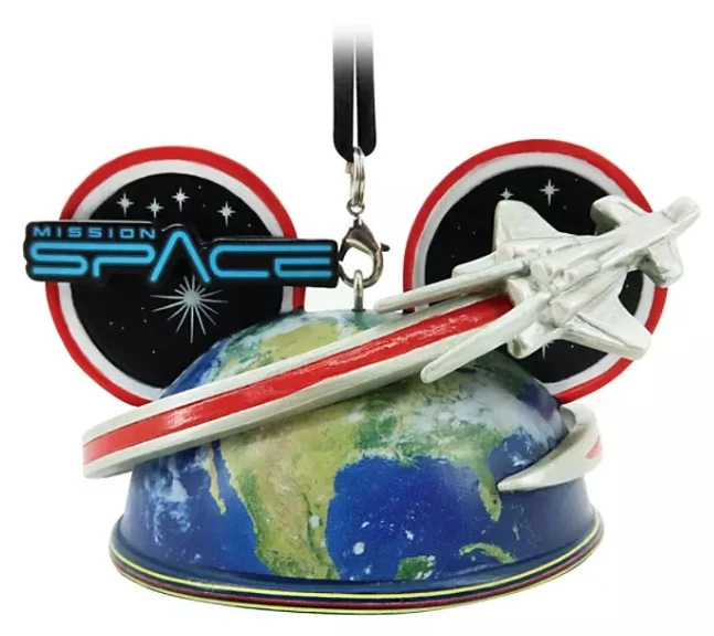 Disney Ear Hat Ornament - Mission Space - Epcot 3 Disney Ear Hat Ornament - Mission Space - Epcot