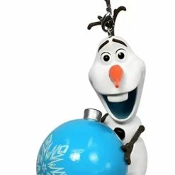 Disney Figurine Ornament - Olaf With Ornament