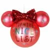 Disney Mickey Ears Icon Ornament - Minnie Mouse - Nice List 1 Disney Mickey Ears Icon Ornament - Minnie Mouse - Nice List -Christmas Items shop sc132453