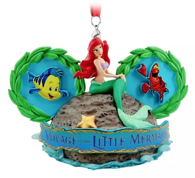 Disney Ears Hat Ornament - Voyage Of The Little Mermaid 3 Disney Ears Hat Ornament - Voyage Of The Little Mermaid