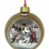Disney Glass Ball Ornament - Mickey Mouse Light-Up - Silver & Gold