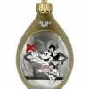 Disney Glass Drop Ornament - Minnie Mouse Light-Up - Silver & Gold -Christmas Items shop sc132504