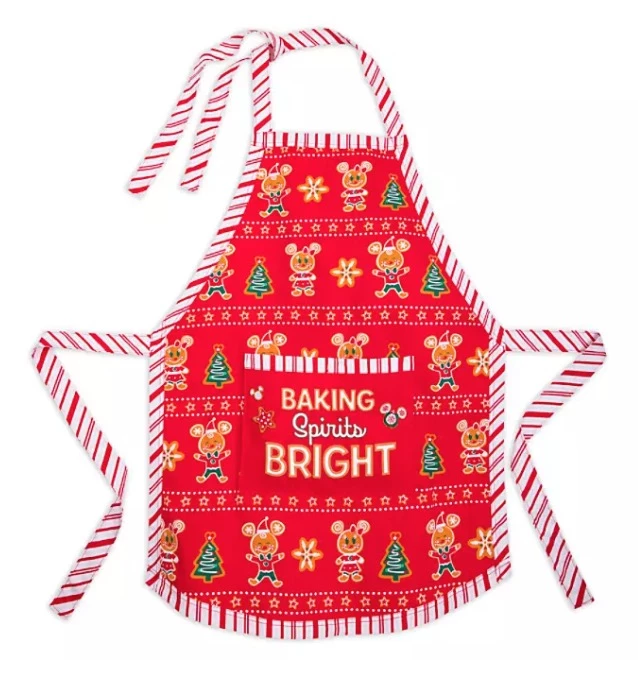 Disney Apron - Holiday Mickey & Minnie - Baking Spirits Bright 3 Disney Apron - Holiday Mickey & Minnie - Baking Spirits Bright