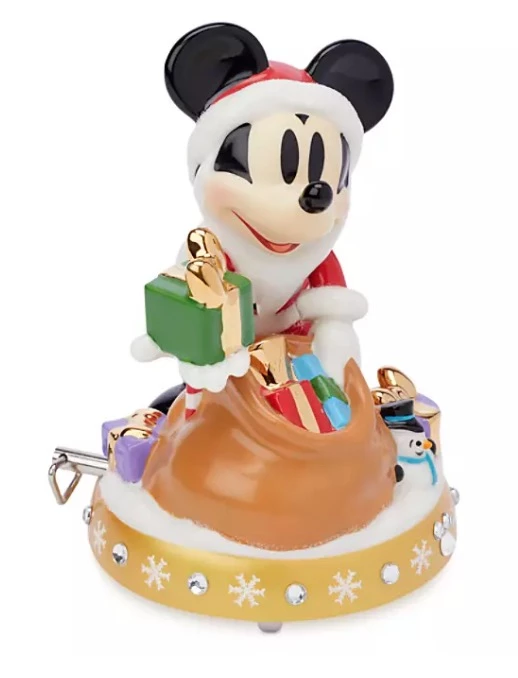 Disney Musical Figurine - Santa Mickey Mouse With Gifts 3 Disney Musical Figurine - Santa Mickey Mouse With Gifts