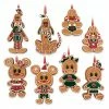 Disney Ornament Set - Mickey And Friends Gingerbread Men Cookie -Christmas Items shop sc132660