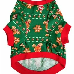 Disney Pajama For Dogs - Holiday Mickey And Minnie Gingerbread