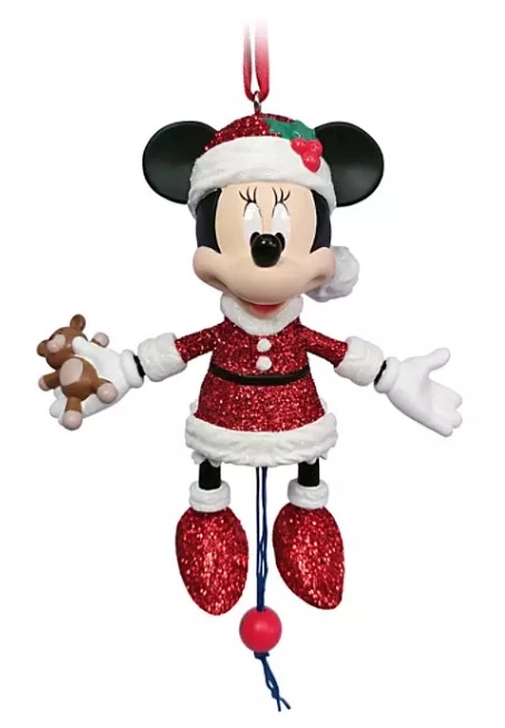 Disney Figurine Ornament - Santa Minnie Mouse Articulated 3 Disney Figurine Ornament - Santa Minnie Mouse Articulated