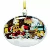 Disney Glass Oval Ornament - Santa Mickey Mouse & Friends 1 Disney Glass Oval Ornament - Santa Mickey Mouse & Friends -Christmas Items shop sc132877