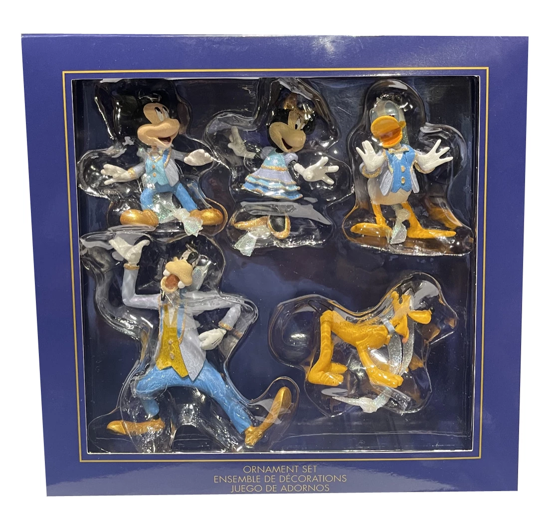 Disney Ornament Set - 50th Anniversary - Mickey & Friends 3 Disney Ornament Set - 50th Anniversary - Mickey & Friends