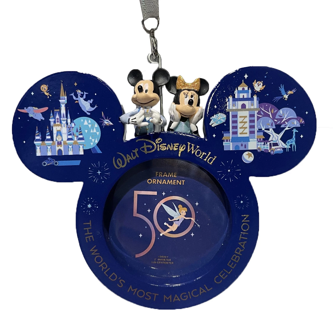 Disney Photo Frame Ornament - 50th Anniversary - Mickey & Minnie 3 Disney Photo Frame Ornament - 50th Anniversary - Mickey & Minnie