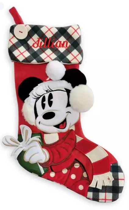 Disney Christmas Stocking - Walt's Holiday Lodge - Minnie Mouse 3 Disney Christmas Stocking - Walt's Holiday Lodge - Minnie Mouse