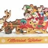 Disney Wood Figure - Santa Mickey And Friends Sleigh - Merriest Wishes -Christmas Items shop sc151149