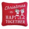 Disney Throw Pillow - Holiday Chip 'n Dale - Happier Together