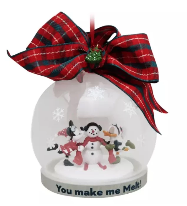 Disney Globe Ornament - Minnie, Daisy And Snowman 3 Disney Globe Ornament - Minnie, Daisy And Snowman