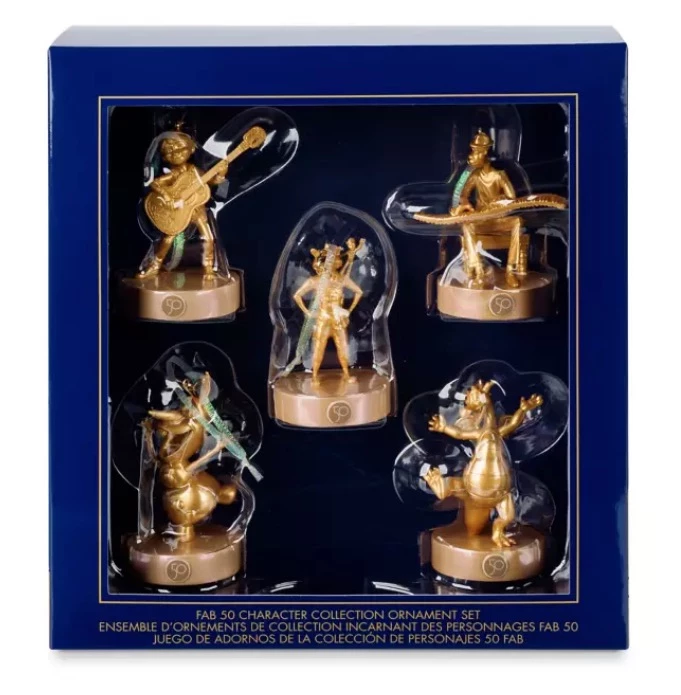 Disney Ornament Set - 50th Anniversary - Epcot 3 Disney Ornament Set - 50th Anniversary - Epcot