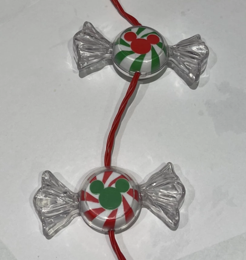 Disney Glow Necklace - Holiday Peppermints Candy 3 Disney Glow Necklace - Holiday Peppermints Candy