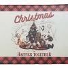 Disney Pet Feeding Mat - Christmas Is Happier Together -Christmas Items shop sc151271