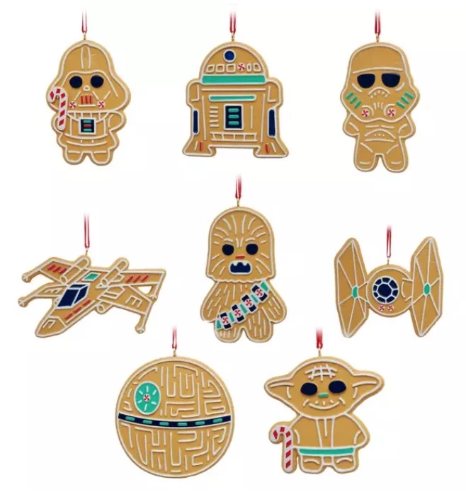 Disney Ornament Set - Star Wars Holiday Cookie 3 Disney Ornament Set - Star Wars Holiday Cookie