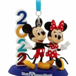 Disney Figurine Ornament - 2022 Mickey & Minnie - Walt Disney World