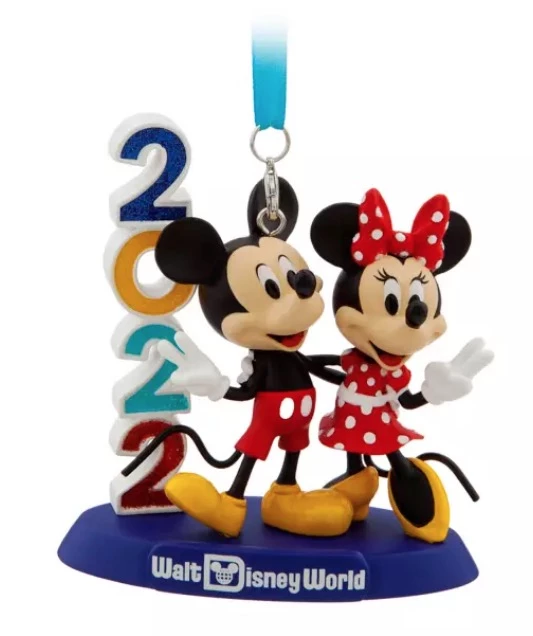 Disney Figurine Ornament - 2022 Mickey & Minnie - Walt Disney World 3 Disney Figurine Ornament - 2022 Mickey & Minnie - Walt Disney World