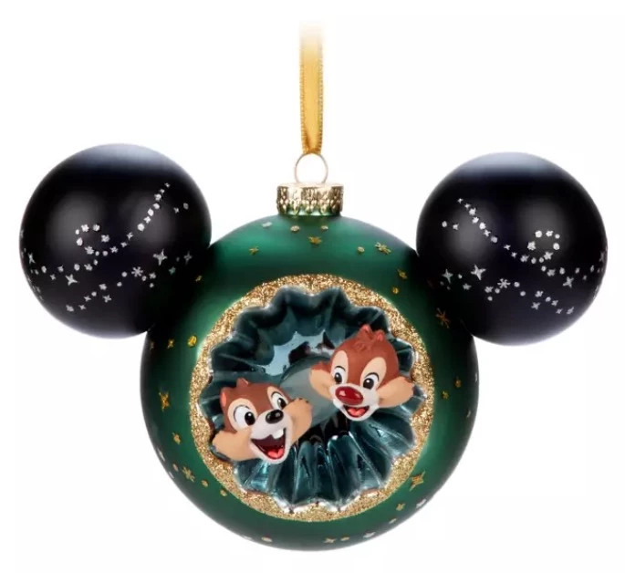 Disney Mickey Ears Icon Ornament - Chip 'n' Dale Sunburst 3 Disney Mickey Ears Icon Ornament - Chip 'n' Dale Sunburst