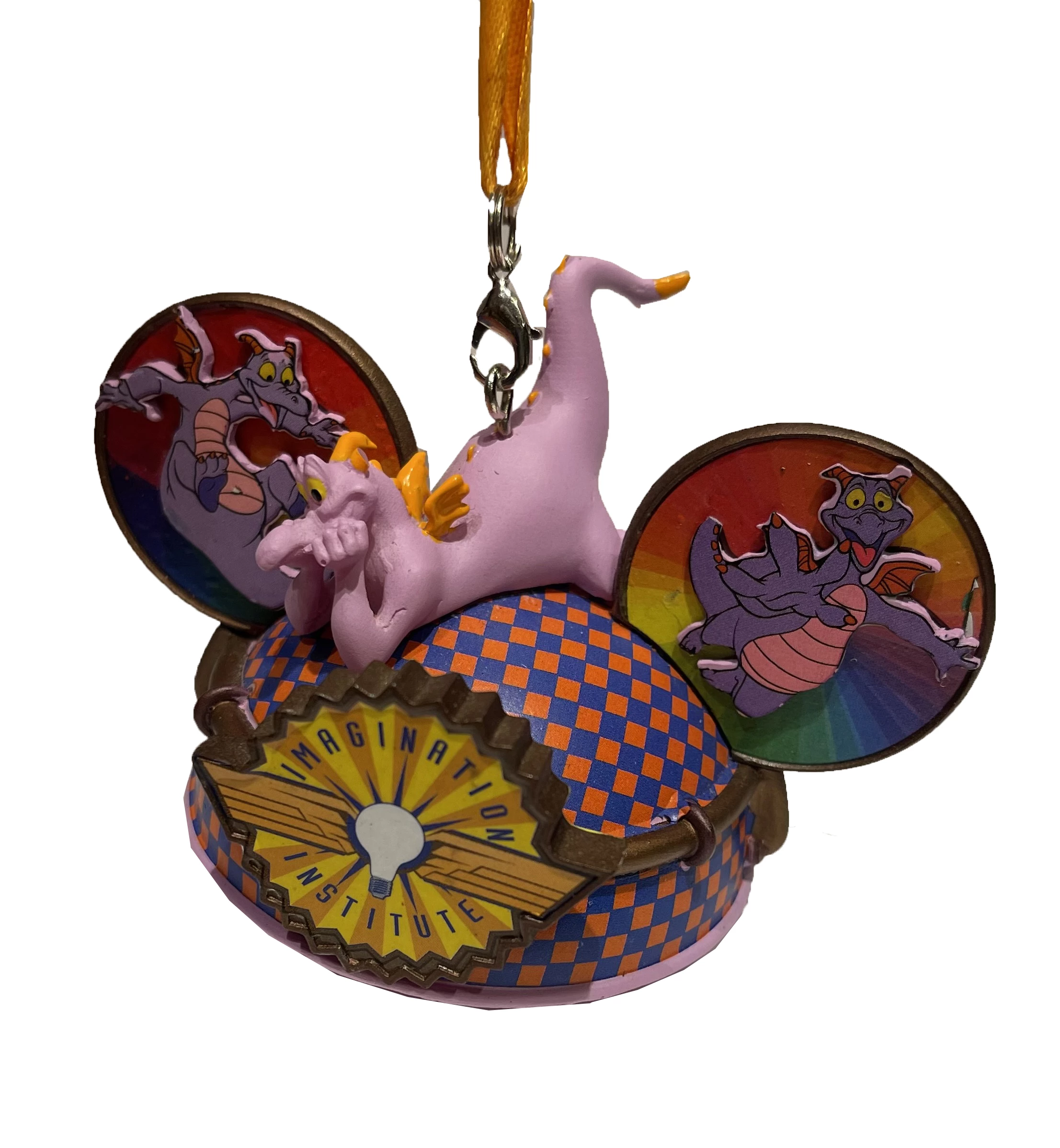 Disney Ear Hat Ornament - Figment - Imagination Institute 3 Disney Ear Hat Ornament - Figment - Imagination Institute
