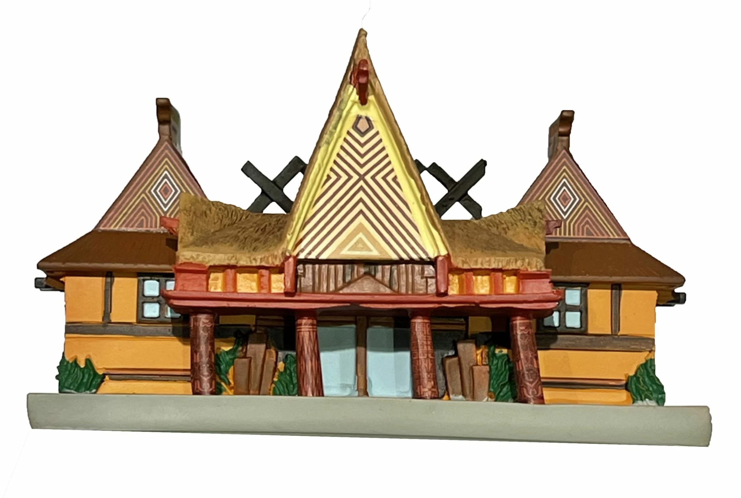 Disney Figurine Ornament - Polynesian Resort 3 Disney Figurine Ornament - Polynesian Resort