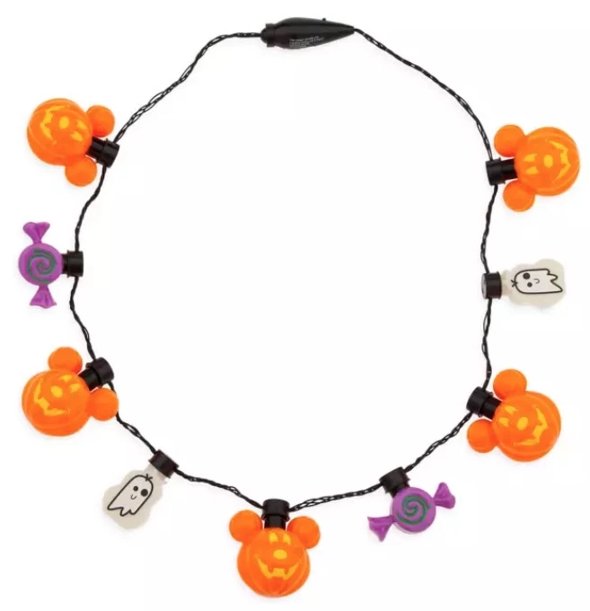 Disney Light Up Necklace - 2022 Halloween - Mickey Pumpkins 3 Disney Light Up Necklace - 2022 Halloween - Mickey Pumpkins