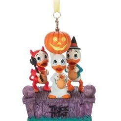 Disney Figurine Ornament - Trick Or Treat - Huey, Dewey, And Louie
