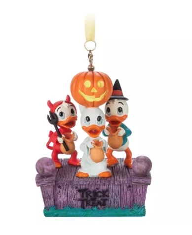 Disney Figurine Ornament - Trick Or Treat - Huey, Dewey, And Louie 3 Disney Figurine Ornament - Trick Or Treat - Huey, Dewey, And Louie