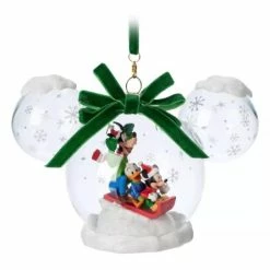 Disney Mickey Ears Icon Ornament - Mickey And Friends Snow