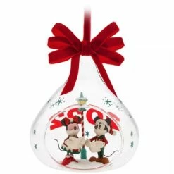 Disney Globe Ornament - 2022 Mickey And Minnie