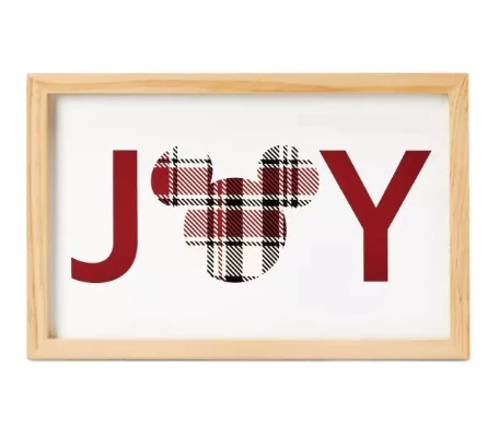 Disney Wall Décor - Holiday Mickey Homestead - Joy 3 Disney Wall Décor - Holiday Mickey Homestead - Joy