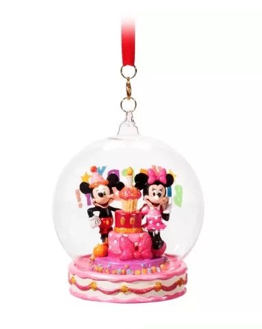 Disney Globe Ornament - Mickey And Minnie - Happy Birthday 3 Disney Globe Ornament - Mickey And Minnie - Happy Birthday