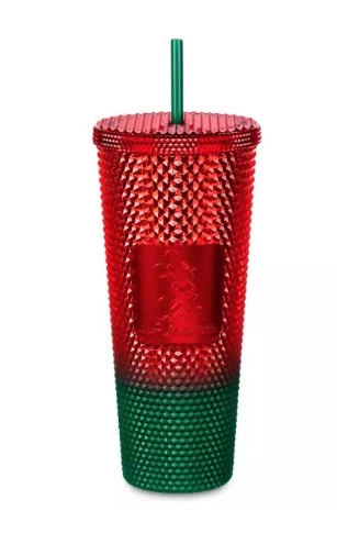 Disney Starbucks Tumbler - Christmas Geometric - Red & Green 3 Disney Starbucks Tumbler - Christmas Geometric - Red & Green